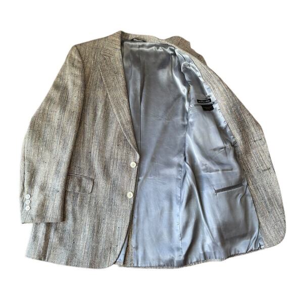 Vintage 100% Silk Golden House for M. Shuartz & co Fishkill NY Blazer size 44 L - Picture 9 of 16